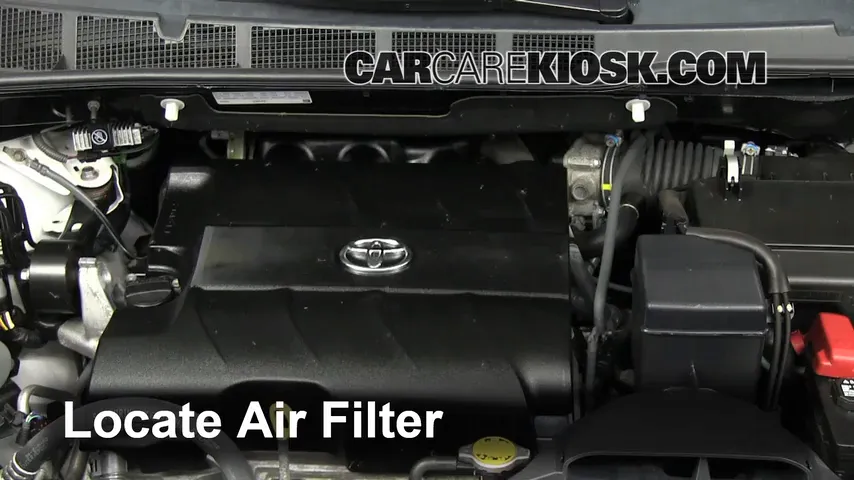 2011 Toyota Sienna XLE 3.5L V6 Filtro de aire (motor) Cambio